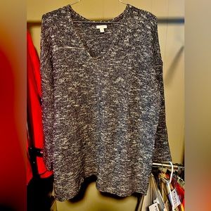 Purple V-neck pure Jill sweater